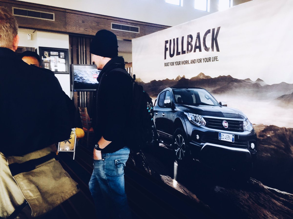 A quick briefing from our PR team before the Fiat Fullback gets puts through its paces by the invited press.