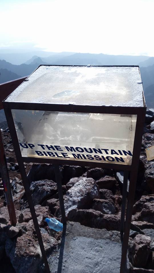 #ReturnOurBible OUR HOLY BIBLE is stolen from POINT LENANA 4,985M asl on top of MT.KENYA  @kwskenya <a href="/BibleSocietyKen/">Bible Society Kenya</a>