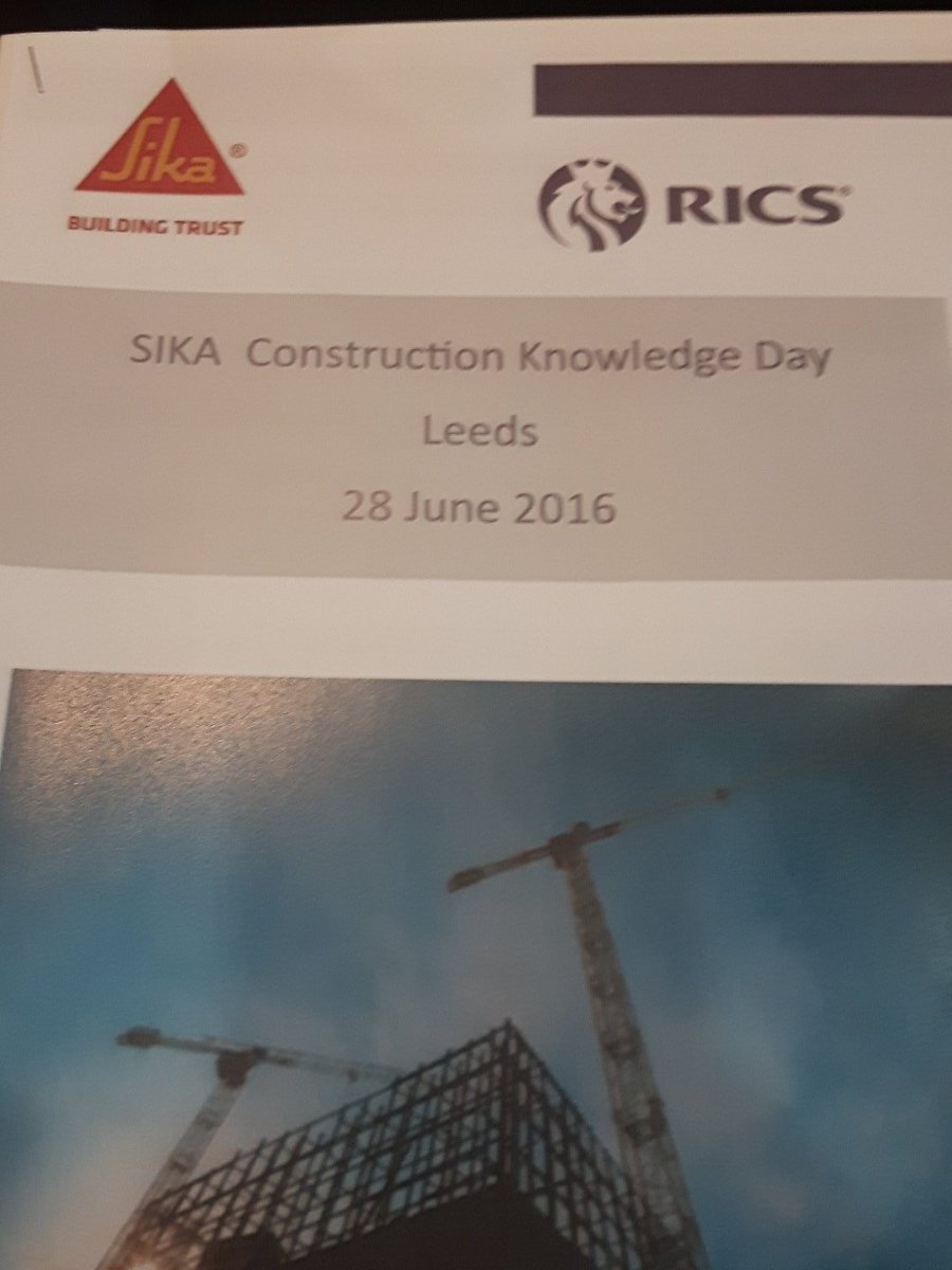 LeedsBecBldSurv's tweet photo. Just starting the Yorkshire &amp; Humber RICS #knowledgedays at Leeds @ArchTechs https://t.co/bP03zITnEA