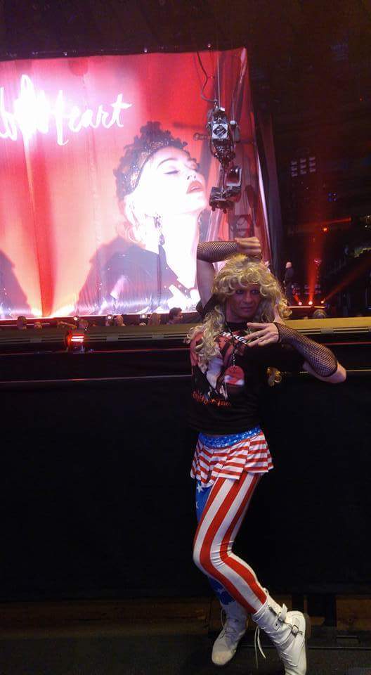 MadonnaLoveDale's tweet photo. @iamoppose Hi thanks for following me  @Madonna She is proud of me and support me also. At  #RebeHeartTour https://t.co/o7UC57S8lY