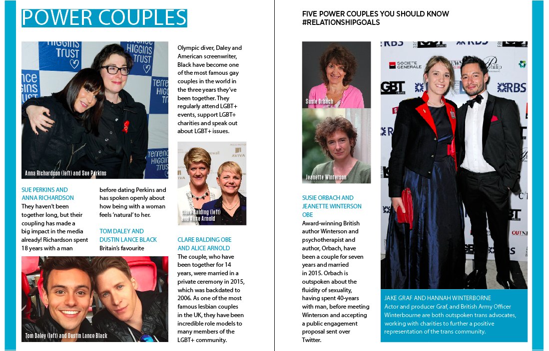 outnewsglobal's tweet photo. POWER COUPLES #pridepowerlist #relationashipgoals another couple, new kids on the block @sueperkins @AnnaRichardso https://t.co/8G3S3CVgtQ