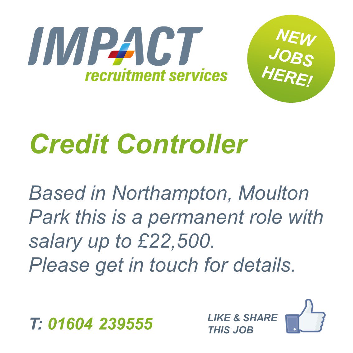 ImpactExtra's tweet image. #CreditControllers #jobs in #Northampton
#flexible hours - to £22,500 DOE + benefits impactrecruitment.co.uk/jobs/credit-co…