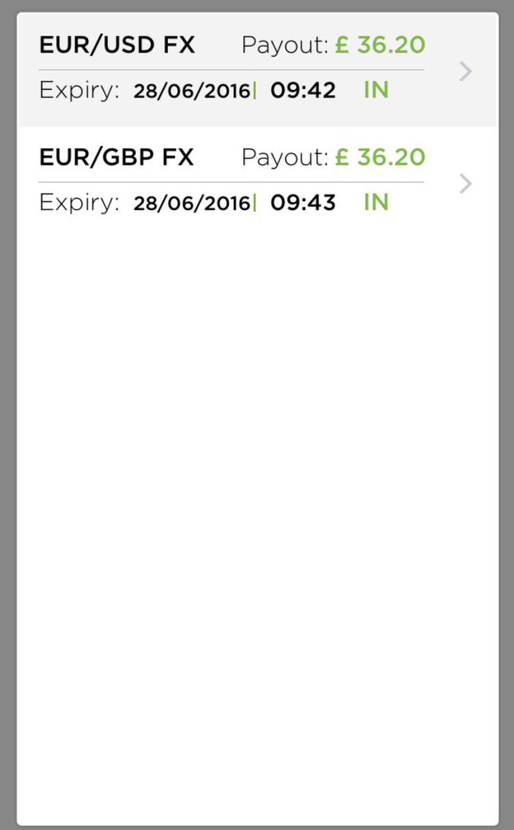 TradeLikeMiitch's tweet photo. 3/3 so far for me this morning! £50 up and it's not even 10am! 💸 DM me for more details! 📲📈💷 #FHT #binary #profits https://t.co/YxPOmNSqPW