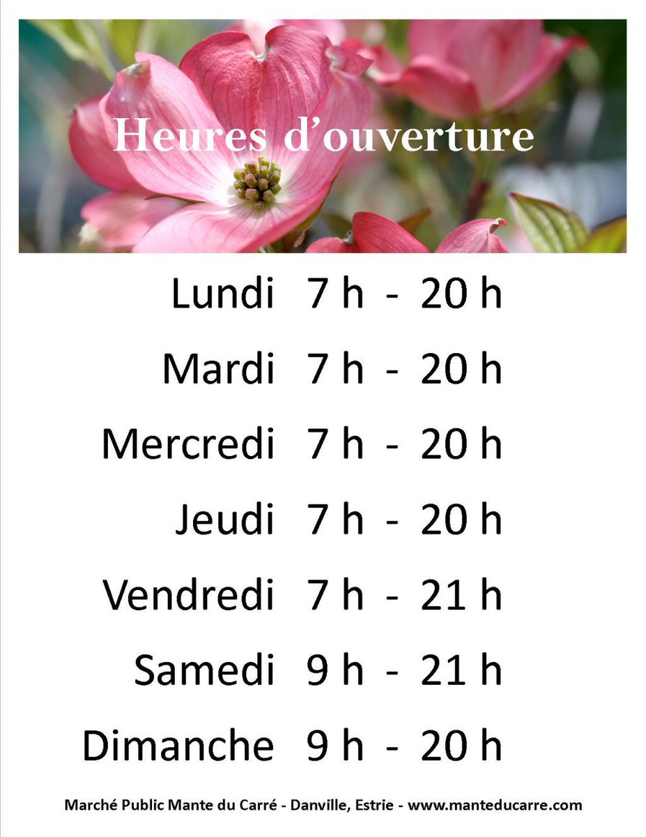 manteducarre's tweet photo. Horaire d’été! https://t.co/xWTq8aATJC https://t.co/FkQzwZfk9F