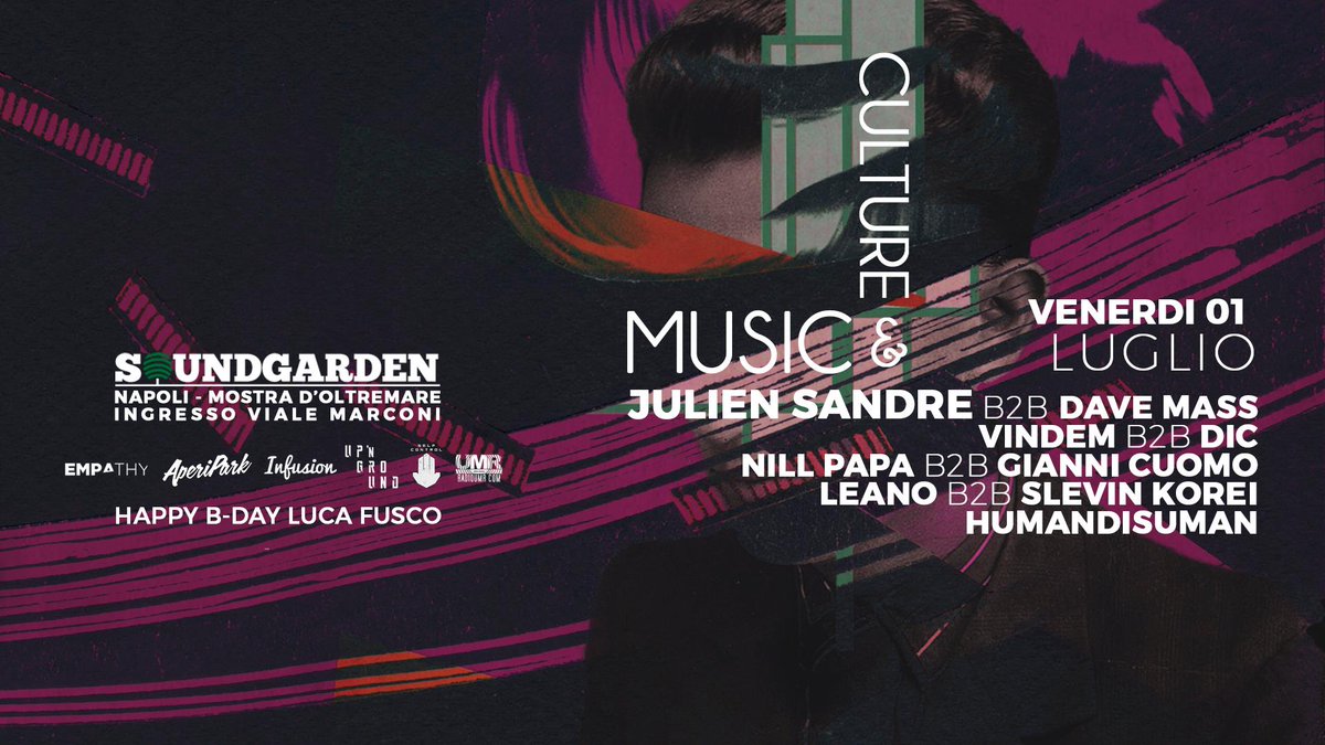 HumanDisuman's tweet photo. Next gig in Naples HumanDisuman 
01.07.2016Music&amp;Culture #soundgarden
03.07.2016Official After Nice to Be Neverland https://t.co/Pvqmgpoztc