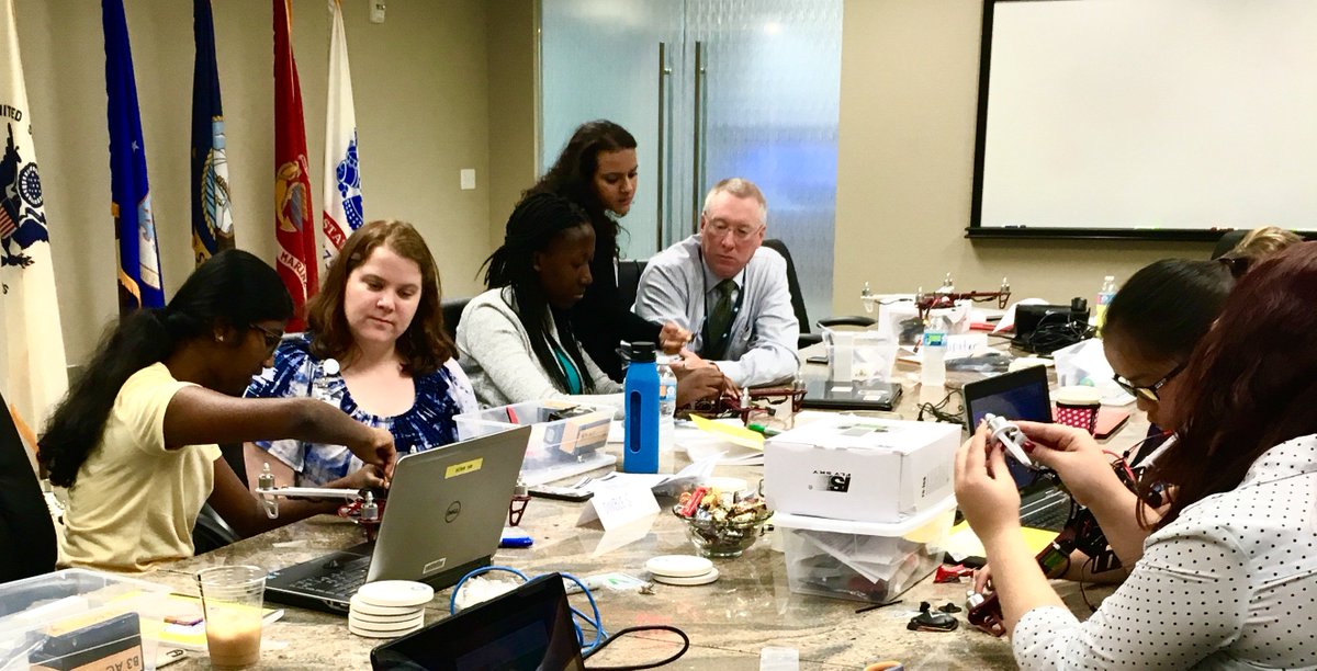 WcUAVchallenge's tweet photo. Day 2 of the #GirlsinTechnology #DaVinciChallenge workshop with @Eaglerayinc is in full swing! https://t.co/NbILZ0nR8n