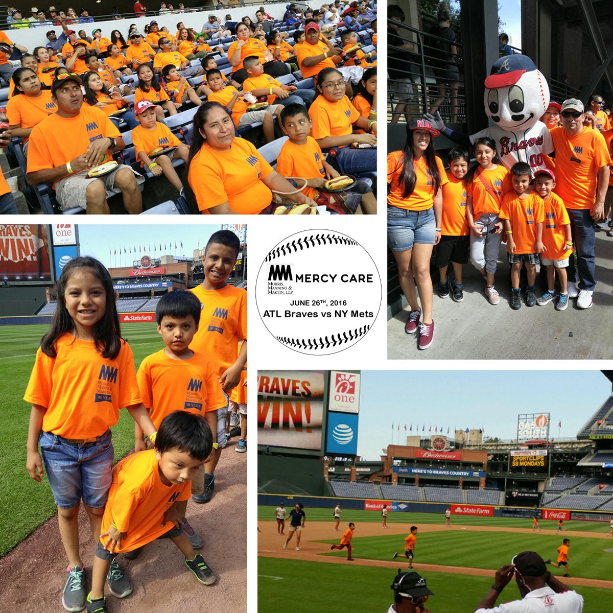 MMM_Law's tweet photo. MMM sponsored a trip to the @Braves game on Sunday for patients and their families of @mercyatlanta #MMMPact https://t.co/9OOpbgPLQg