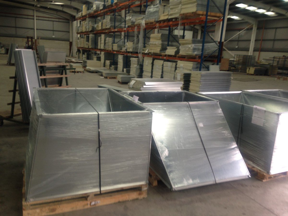 PanelDuct's tweet image. Final delivery for Digiplex Data centre in Sweden- Our square to round pieces &amp;amp; transitions #panelduct #datacentre