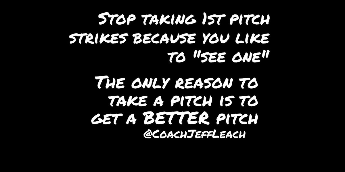 CoachJeffLeach's tweet photo. Stop falling behind 0-1 on a fastball down the gut https://t.co/eDFKmevmLG