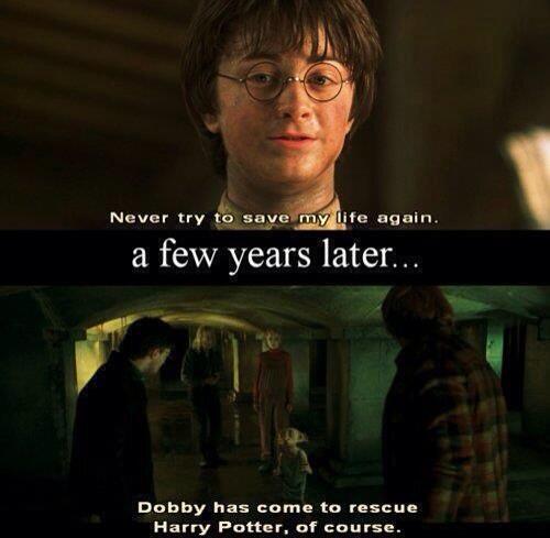 PotterWorldUK's tweet image. Harry: “Promise me something.”
Dobby: “Anything, sir.”
Harry: “Never try to save my life again.”
#HappyBirthdayDobby