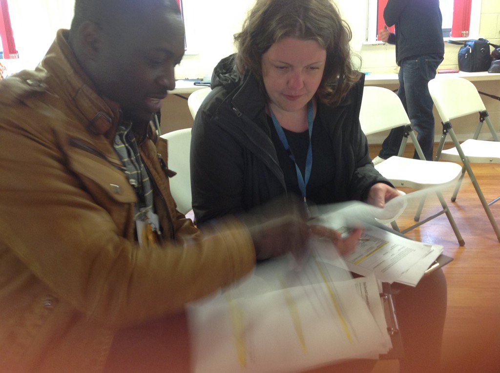 RealBenchill's tweet photo. Volunteers reviewing the surveys back at base - neighbours have loads of ideas and skills #RealBenchill https://t.co/Y3Q7HjIL2K