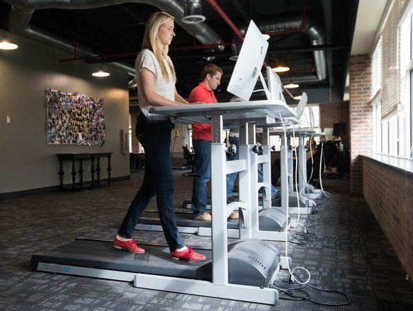 DeskTreadmill's tweet photo. This looks like a productive office! #treadmilldesk #gymworld #walkandwork https://t.co/OSUDSMeg8q https://t.co/zQ5iJXRkHZ