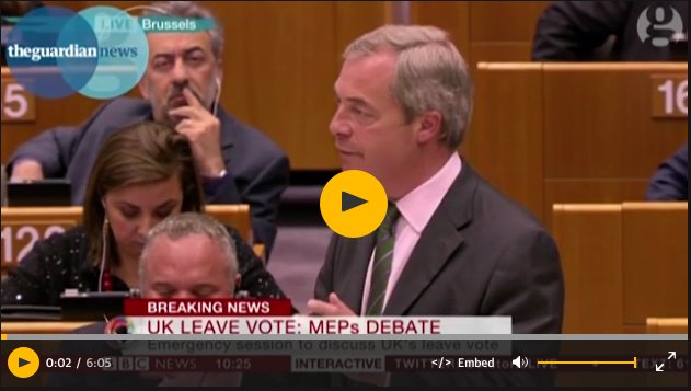 PolExt's tweet photo. Por favor ved este vídeo de Nigel Farage en el Parlamento Europeo: la definición de chulería https://t.co/NTFNt0kwTZ https://t.co/pImbN8bsaW