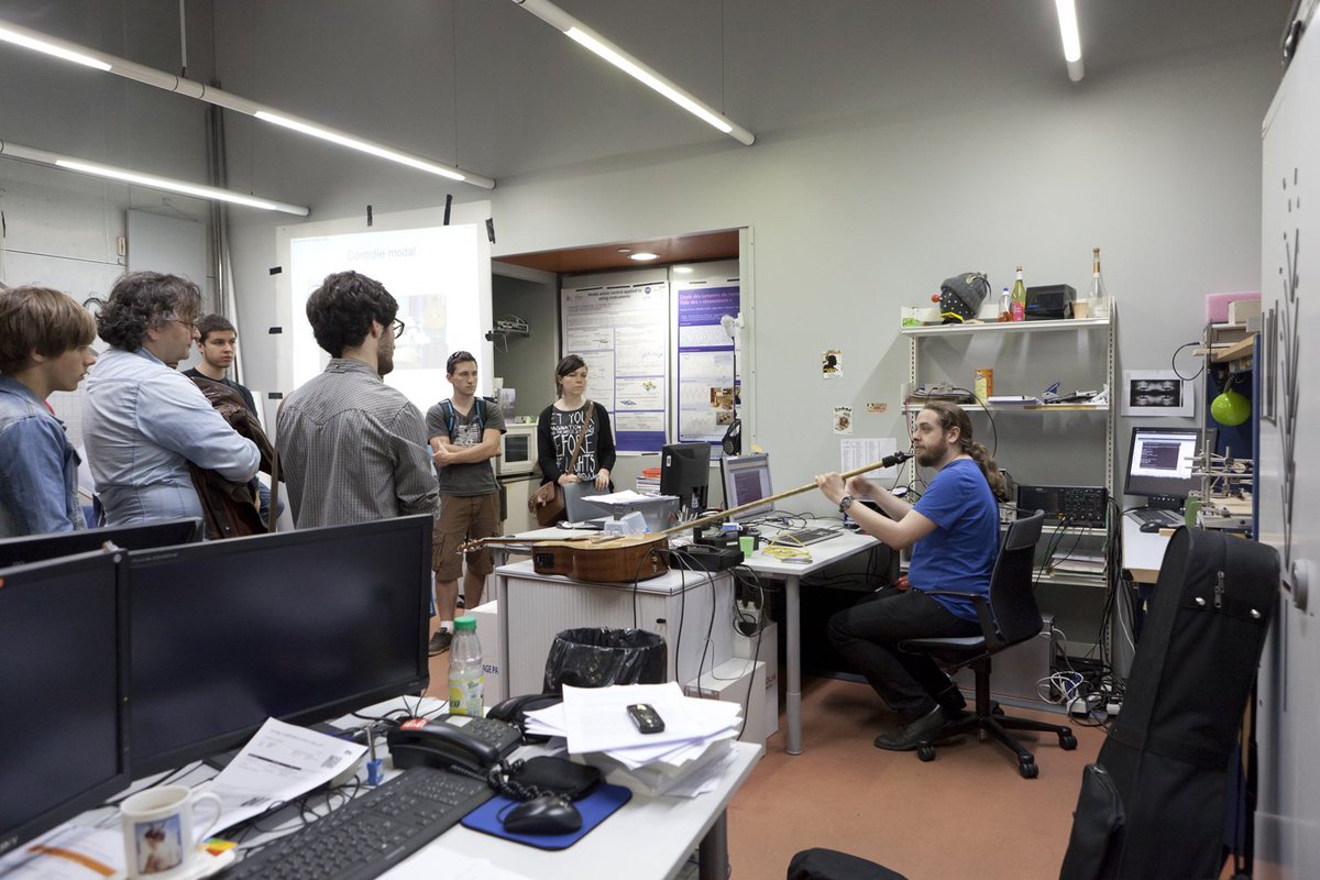 SmartInstrum's tweet photo. Memories of the #openday @Ircam in 2014. Don't miss the upcoming open days to share musical experience! https://t.co/5MI4ykLyiK