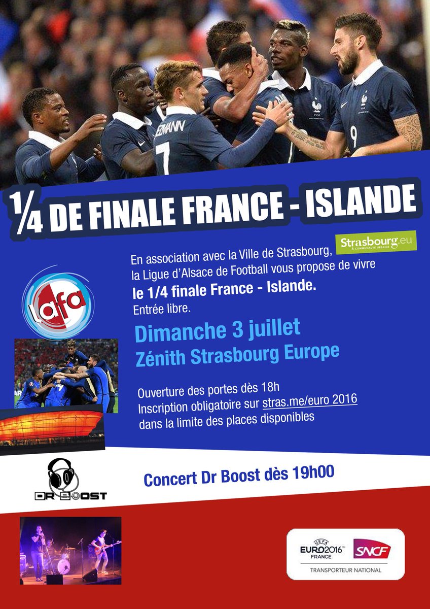 Rdv dimanche au <a href="/Zenith_Europe/">Zénith Strasbourg</a> avec <a href="/strasbourg/">Strasbourg.eu</a> ! N'oubliez pas de vous inscrire stras.me/euro2016