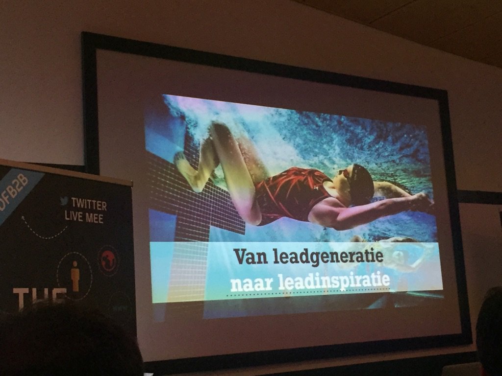 "Van leadgeneratie naar leadinspiratie" #b2b #dfb2b Sander Settin, AFAS