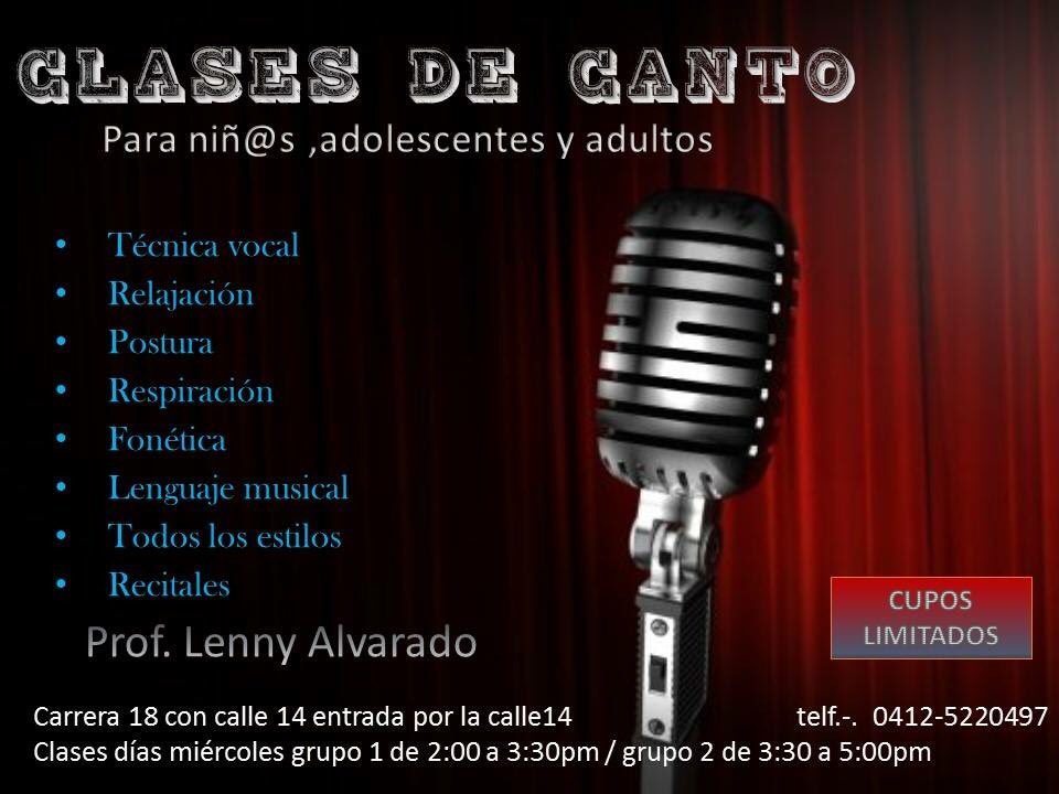 escuela_jazz's tweet photo. Nueva cátedra de canto para niñ@s, adolescentes y adultos!Prof @lenny_alvarado  cupos limitados. #barquisimeto https://t.co/vOIOxouQmh