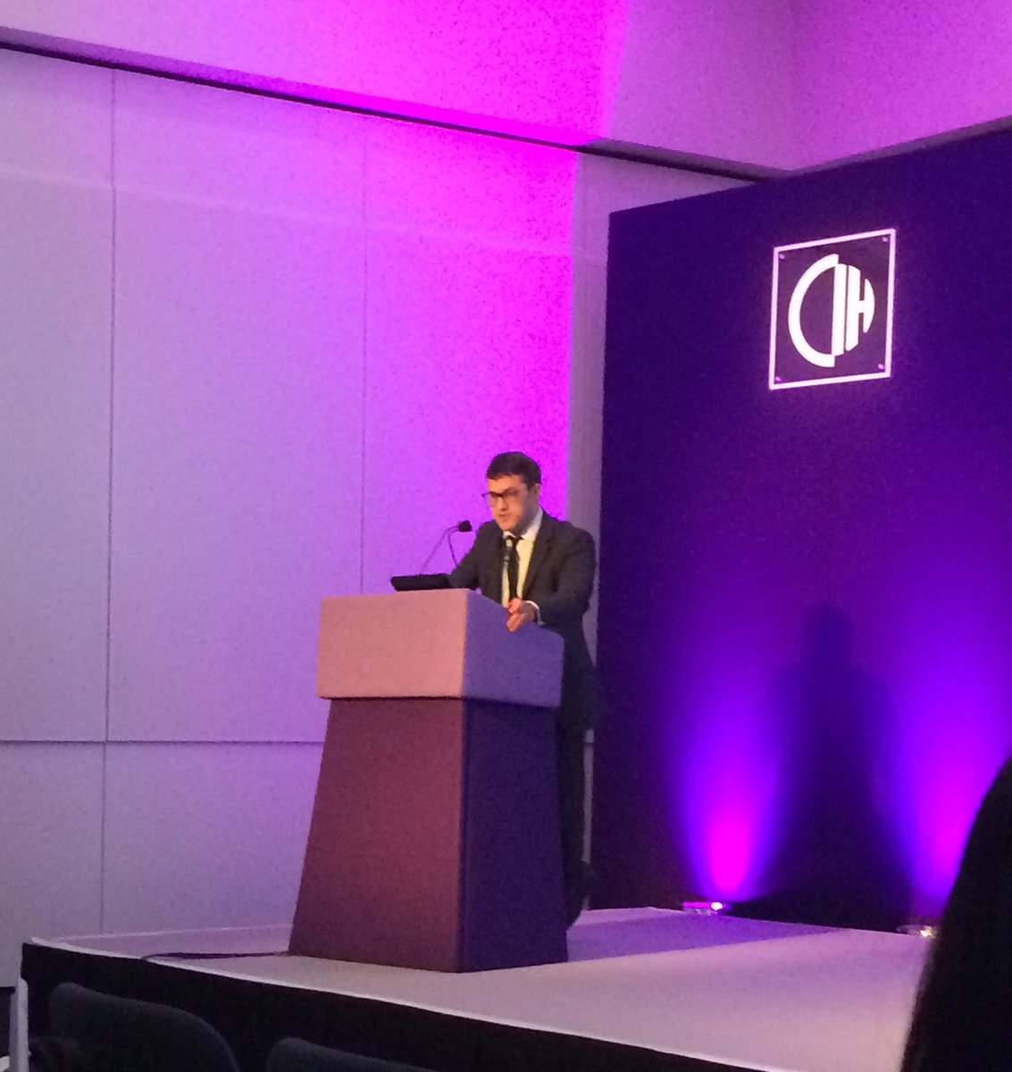 Trowers's tweet photo. Peter George @EnfieldCouncil talking about promoting place-making through procurement #CIHhousing16 #rethinkingvalue https://t.co/UilC3FpA2A