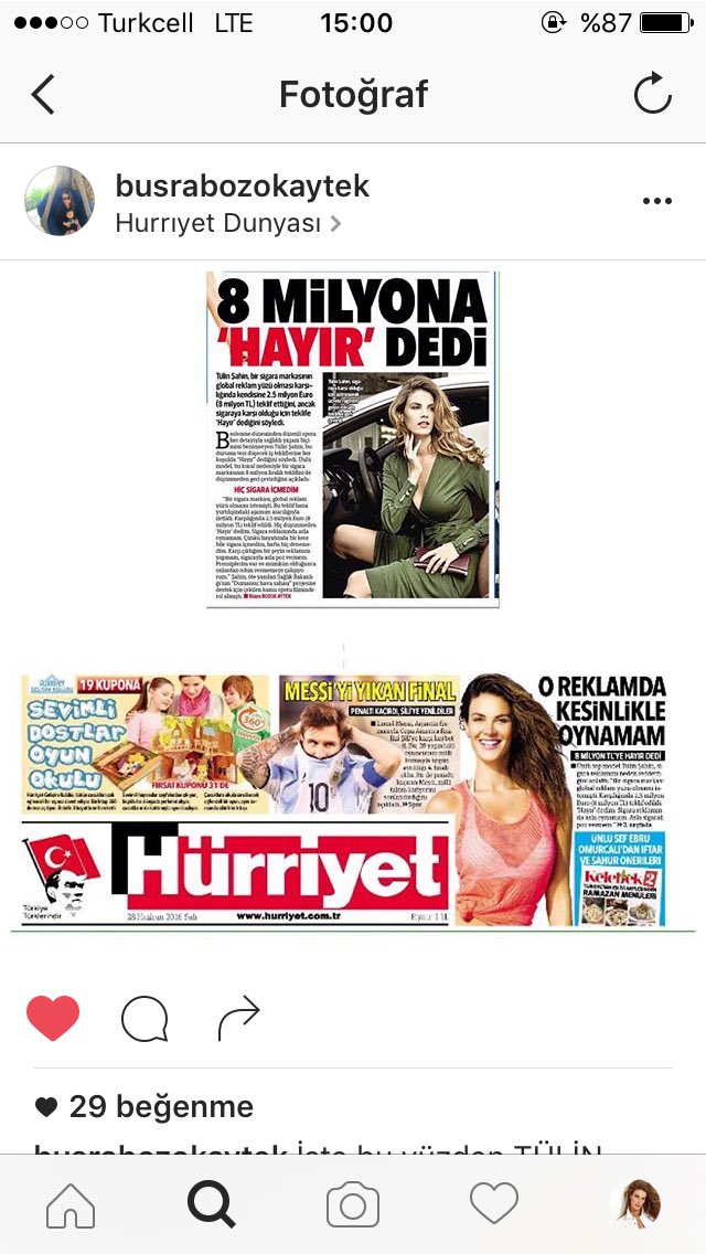 Tülin Şahin i işte bu yüzden örnek alıyoruz, tesekkurler  <a href="/busrabozok/">Büşra Bozok Aytek</a> <a href="/Hurriyet/">Hürriyet.com.tr</a>