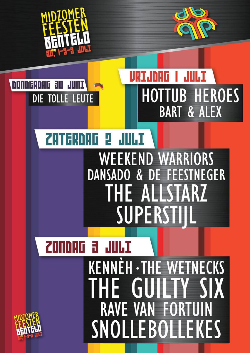 We hebben er nu al zin in! Tot aanstaande vrijdag <a href="/Midzomerfeesten/">ZomerFeest Bentelo</a> !!!! #mid #zomer #feest #bentelo