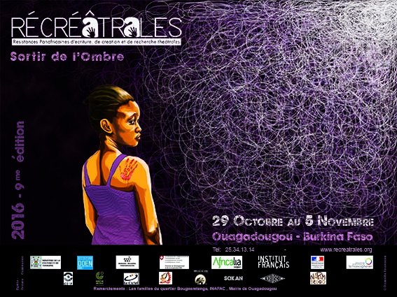 L'affiche officielle de la 9ème édition des Récréâtrales
Du 29 octobre au 5 novembre 2016