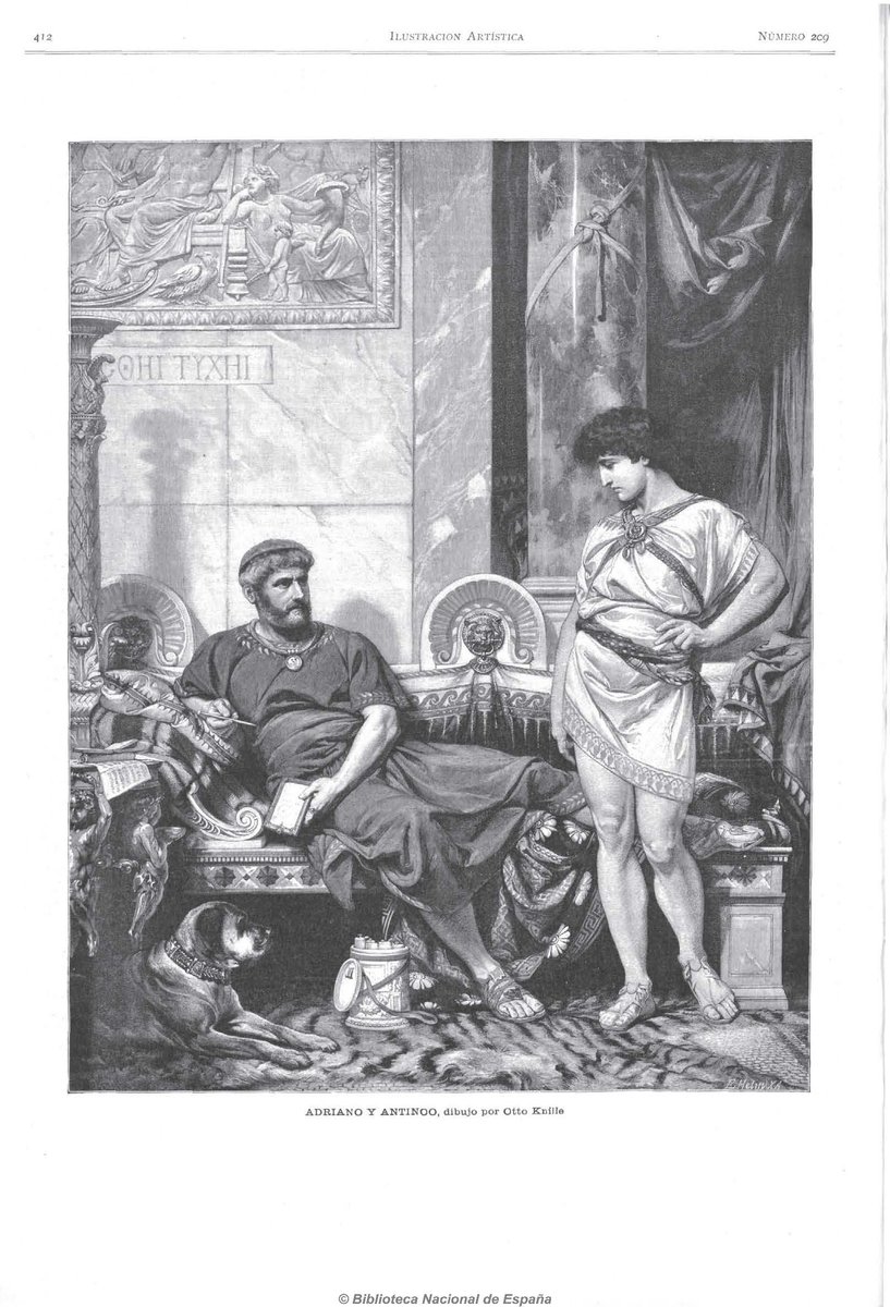 BNE_biblioteca's tweet photo. Adriano y Antinoo, en "La ilustración artística" https://t.co/fJuFPz5kA4 #OrgulloLGBT https://t.co/LTUoq5teWE