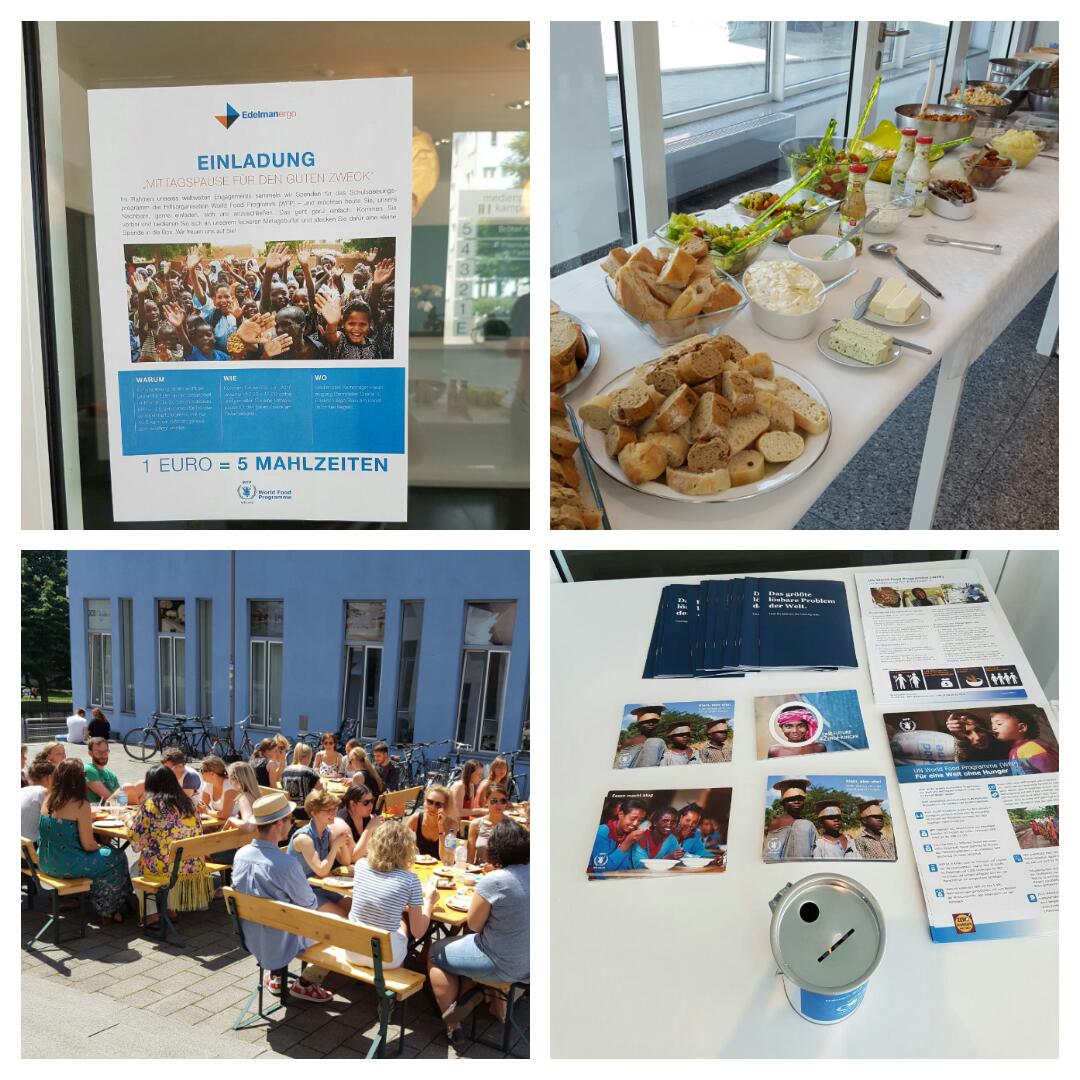 EdelmanGER's tweet image. Mittagspause für den guten Zweck: Spendenlunch für das Schulspeisungsprogramm des @WFP #edelmanergo #citizenship