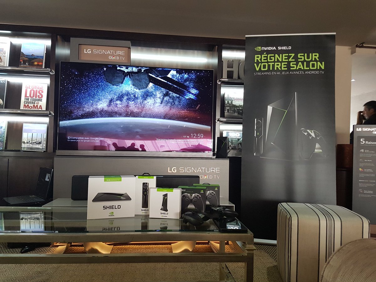 NVIDIAGeForceFR's tweet photo. La journée @nvidiashield continue! La #ShieldAndroidTV et la chute libre n'auront bientôt plus de secrets pour vous https://t.co/2WIRjmY8DR
