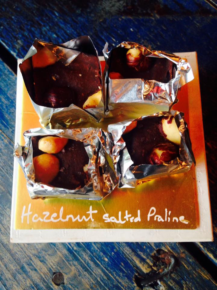 Bonbon_NQ's tweet photo. New praline this week - dark chocolate, sea salt &amp; whole toasted hazelnuts😍 We're open again on Thursday! #bonbon https://t.co/1XuahqAwzV
