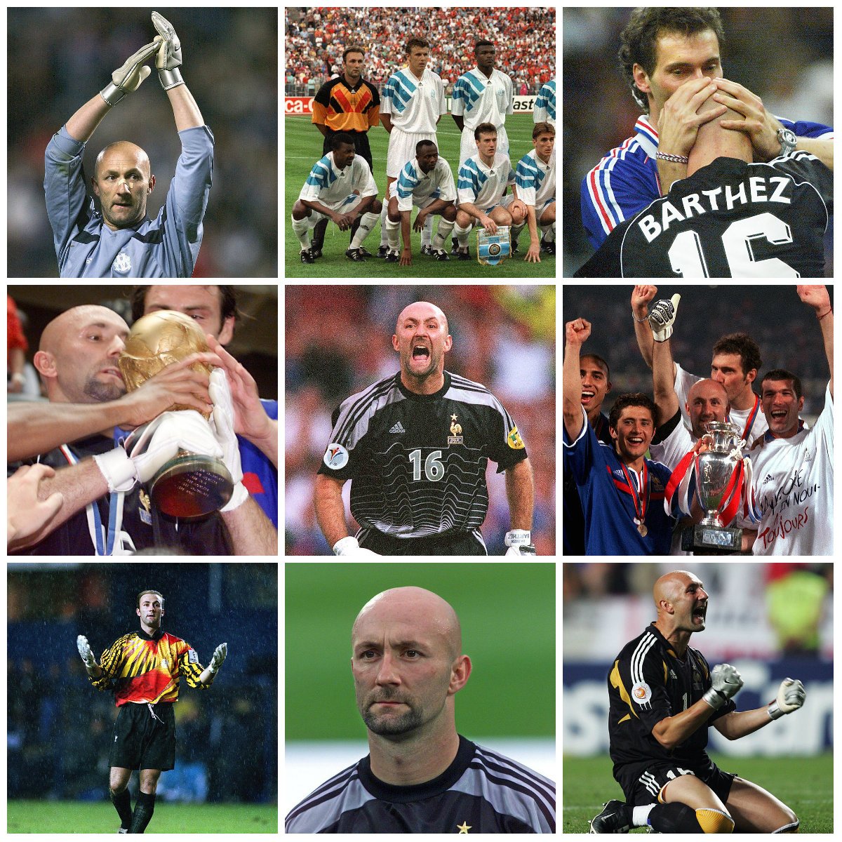 Joyeux Anniversaire A Fabien Barthez 45 Ans Pour Le Quot Divin Chauve Quot Et Tant De Victoires Ldc 93 L 039 Uefa Scoopnest