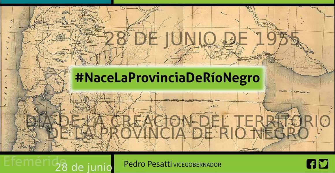 pedropesatti's tweet photo. 1955.- Día de la creación de la provincia de Río Negro. 
El presidente Perón promulga la ley 14408 que la crea. https://t.co/35CsBXlEBf