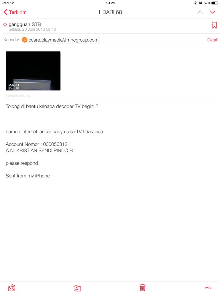 Kristian_Sendi's tweet photo. @MNCPlayMedia tolong di tanggapi email saya !!! https://t.co/8lNbbQV1nz