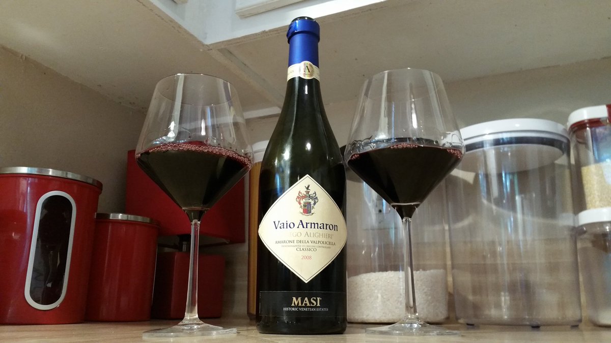 One year anniversary of our trip to Italy. brought 5 bottles from the Serego Alegheri winery to open up each year