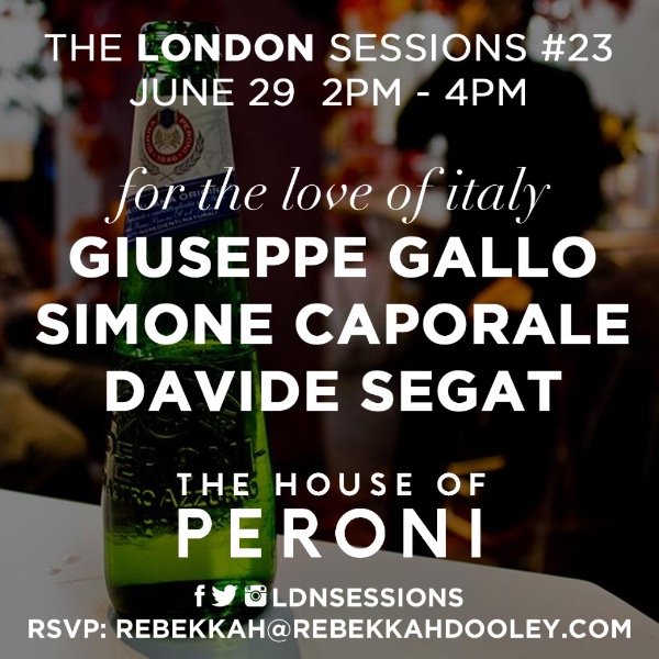 DrinksEnthusist's tweet photo. For The Love of Italy: Giuseppe, Simone, Davide come for the @ldnsessions. https://t.co/oErvVF5UTd #LDNSessions https://t.co/FDwxdMRgtq