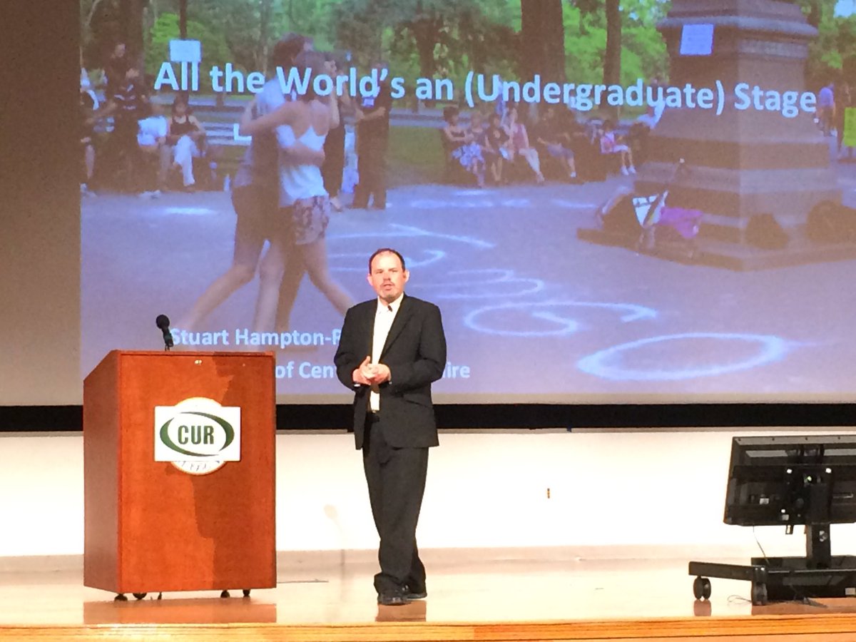 MWSU_UGR's tweet photo. Final plenary session of #CUR2016 from Dr. Stuart Hampton-Reeves. Thx for the life-changing experience @CURinAction! https://t.co/vs0nN14N48