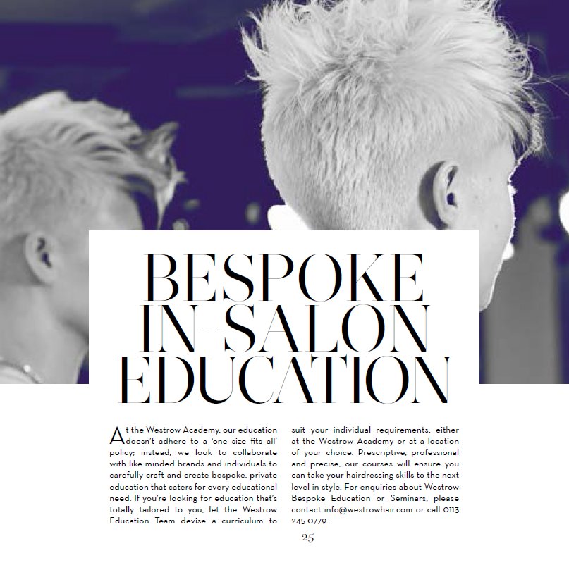 Book the Westrow Education Team to devise a programme that’s totally tailored to you!

westrowhair.com/westrow-academ…