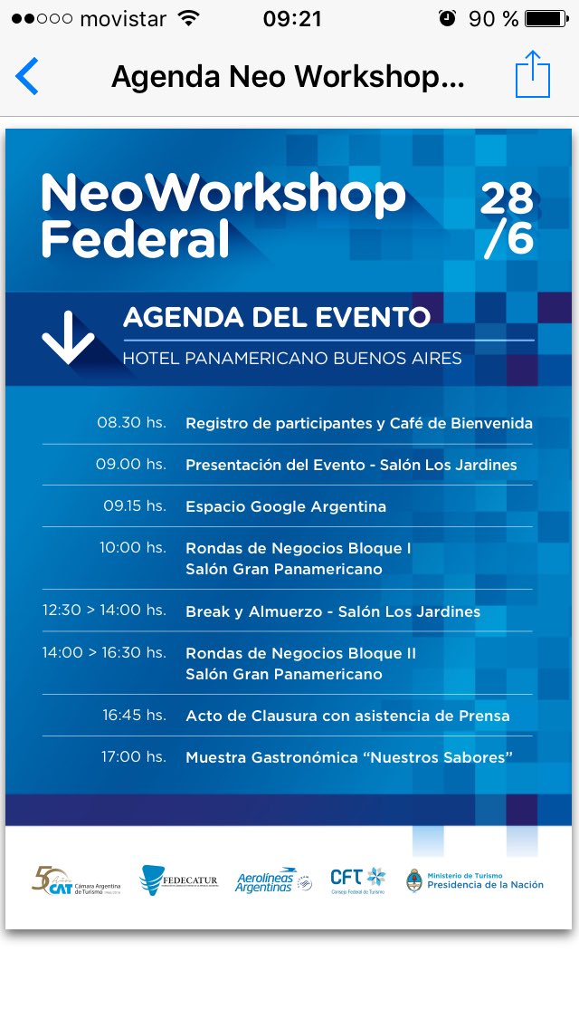 Silvina_Arrieta's tweet photo. #Ahora #CABA #RíoNegro propone productos turísticos a Operadores Mayoristas a nivel nacional en el @neo_workshop https://t.co/uPVfvtj344