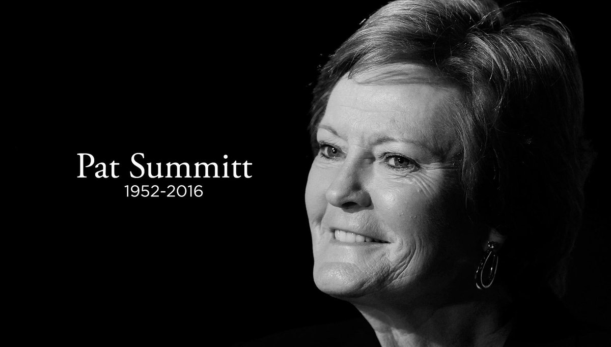 We have lost a legend. Our deepest condolences to Coach Summitt's family, friends and fans: on.ncaa.com/2906zjE