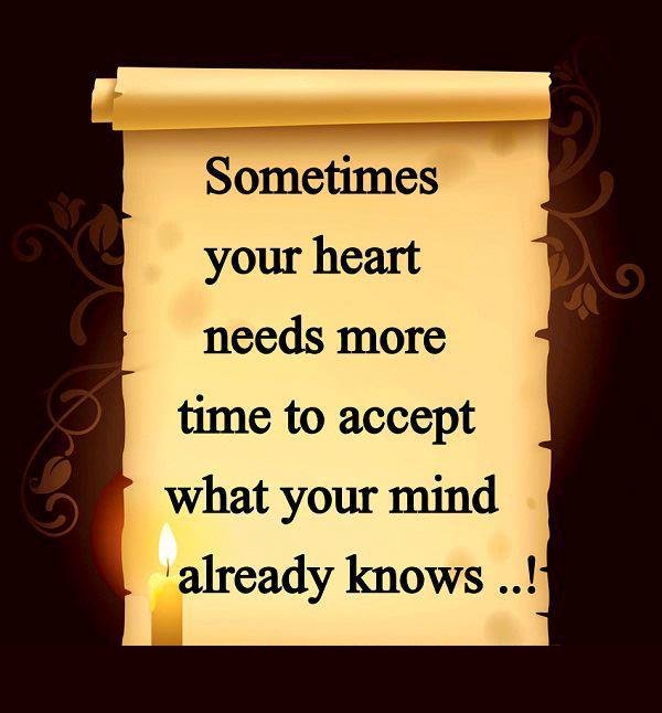smsapplication4's tweet image. Sometimes your heart needs more #time to accept what your mind already knows.
#AcceptanceMatters #mindfulness