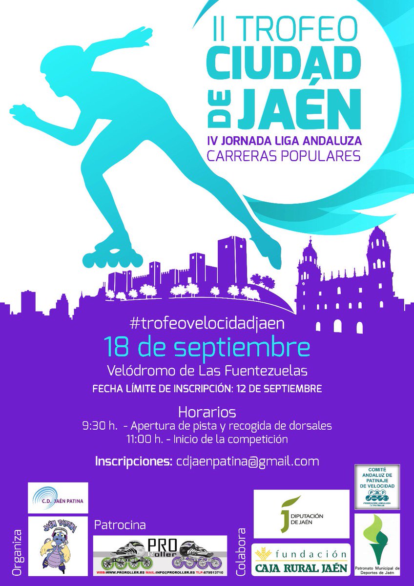 #trofeovelocidadjaen #jaen #SPEEDTAKES  <a href="/jaenpatina/">C.D jaen patina</a> <a href="/ProRoller_ES/">ProRoller</a>