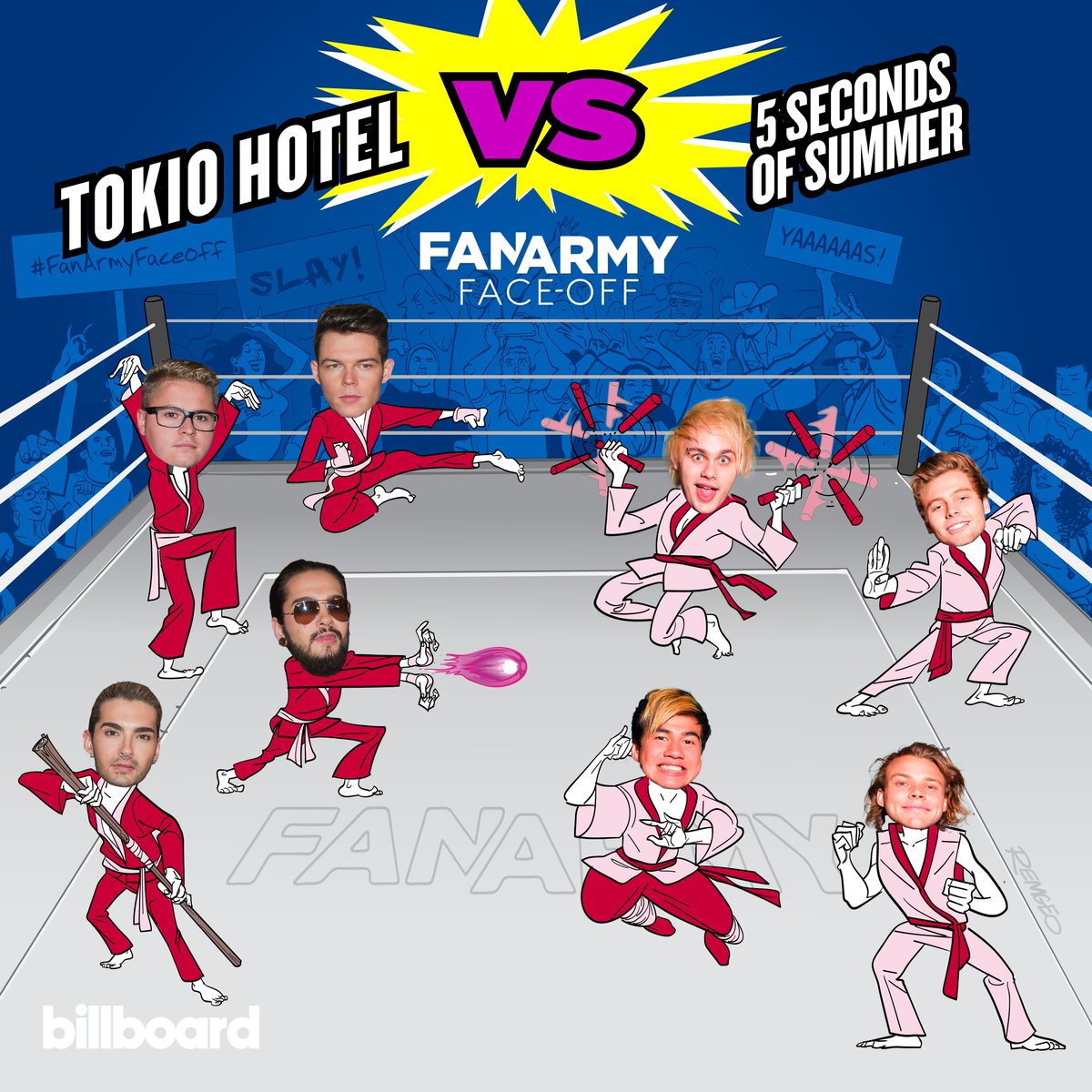 billboard's tweet image. #FanArmyFaceOff is back! Vote in round 1 now blbrd.cm/aRacGi