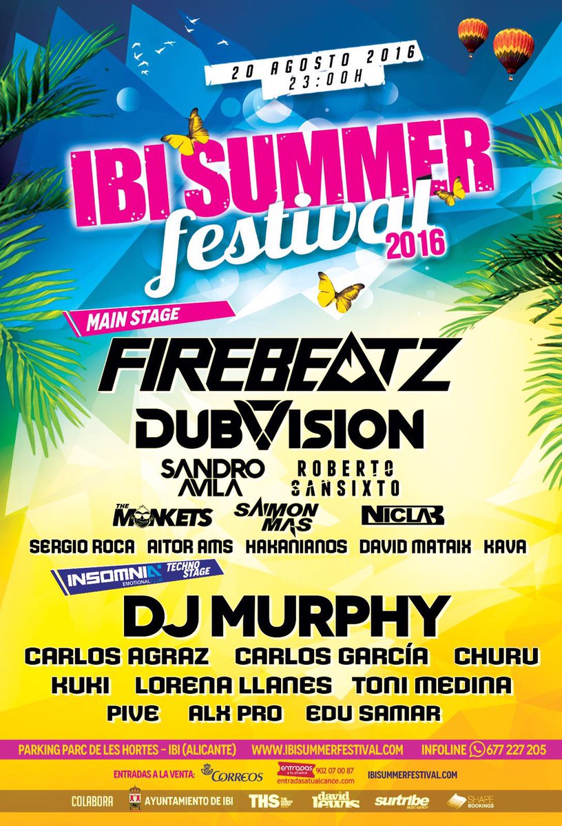 RT + FOLLOW para entrar en el SORTEO de DOS ENTRADAS DOBLES y vivir la experiencia del <a href="/IbiSummerFest/">IBI SUMMER FEST 2017</a> 🎉