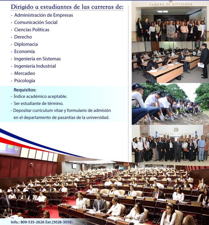 La #DiputadosRD apertura noveno grupo del programa de pasantías “#DemocraciaTransparente” ow.ly/kwiw301Im14
