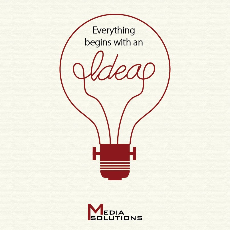 mediasolutionlb's tweet photo. Everything begins with an idea.
#MediaSolutions #Lebanon #SocialMedia #Management https://t.co/AR4aj7KCOP