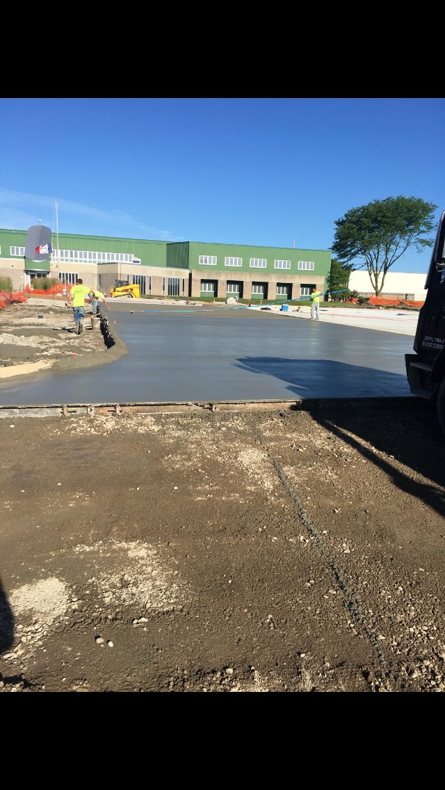 Absolutely a beautiful morning to be pouring concrete!! This is why we love this great State of Iowa!!!