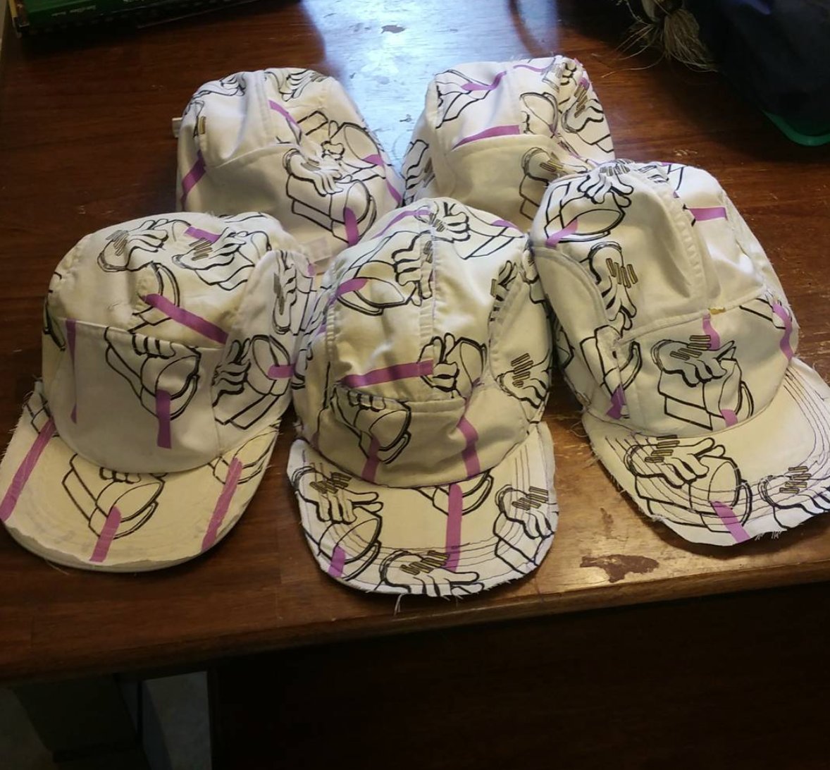 Styro_studio's tweet photo. If you want one, comment or message!! #styro_studio #styro #wavycartoons 
#snapback #workworkwork Sewin like a boss https://t.co/ldNVroT3b9