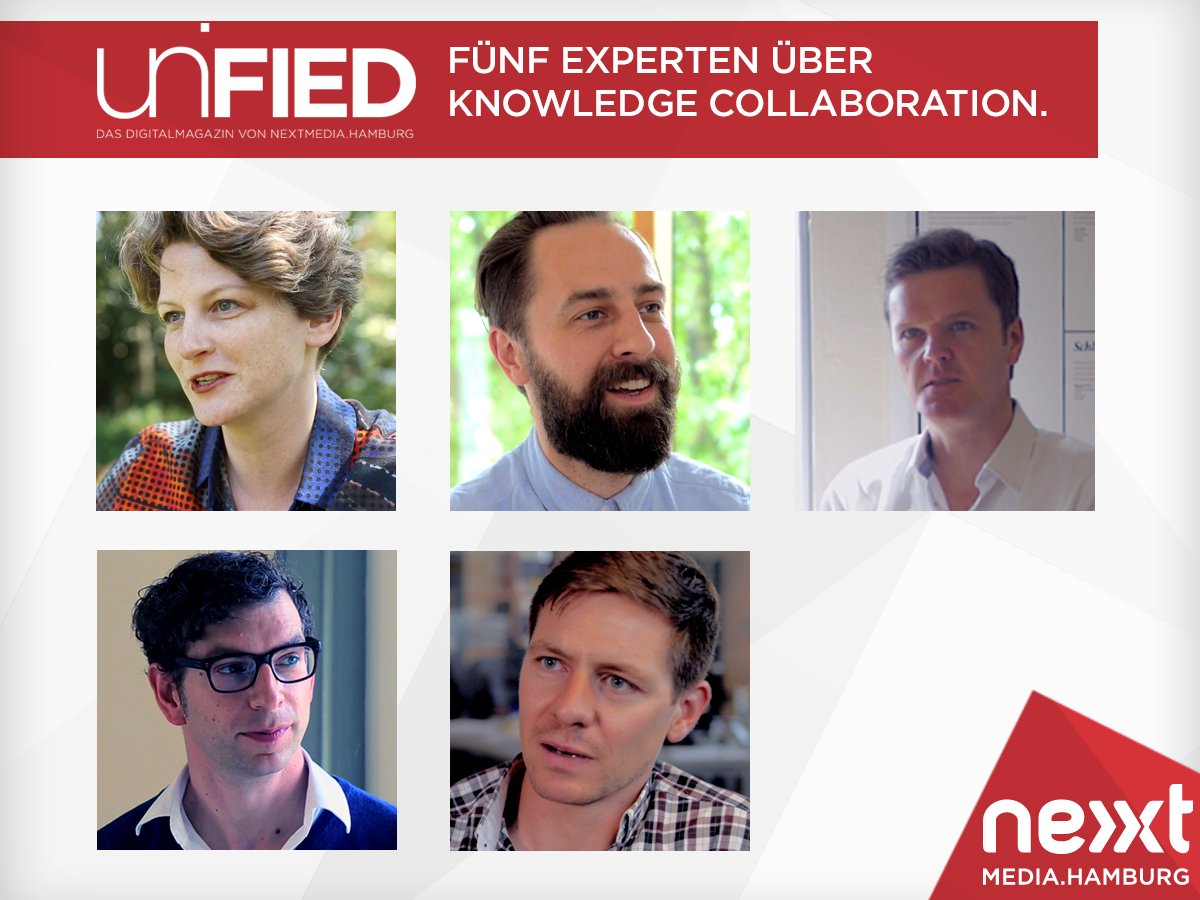 NextMediaHH's tweet photo. #Unified9 erscheint Donnerstag! #KnowledgeCollaboration mit Birgit Gebhardt, @wowo101, @arnewolter, @jue & @jlstro. https://t.co/TOjFFuZoA1