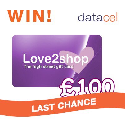 CommsExpress's tweet photo. Last chance for our Β£100 Love2shop #competition RT&F #Datacel to be with chance to #win https://t.co/8ge5sRJKeb https://t.co/SXMmGlCdBM