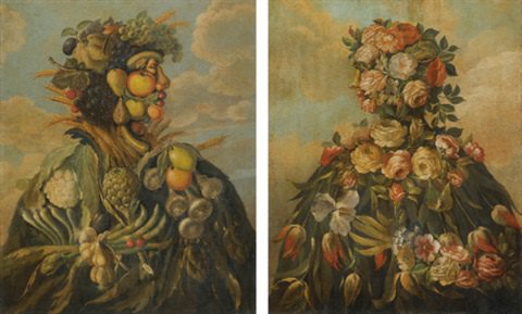 FaraDAmbrosio's tweet photo. @alecoscino
#DonneInArte 
#DonneStillLife  
An anthropomorphic still-life profile of a man/woman
 G. Arcimboldo https://t.co/bG6dQUUauz