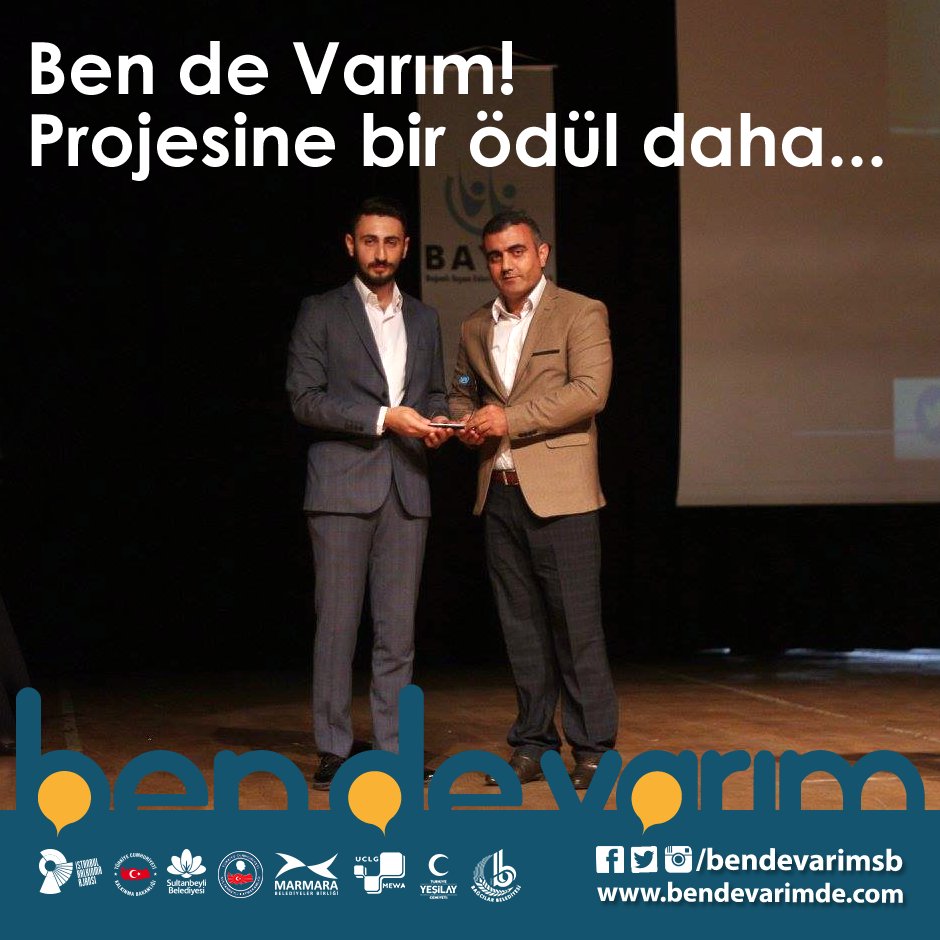 bendevarimsb's tweet photo. Ben de Varım! Projesi Bir Ödül Daha Aldı
Haberin devamı için: https://t.co/0RfeIsAsA1
@istkaorgtr https://t.co/gYiT2WPinB